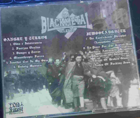 Sangre y Terror / Jew@laughter - Hateful Intolerance split cd  - Old Forest Production image 4